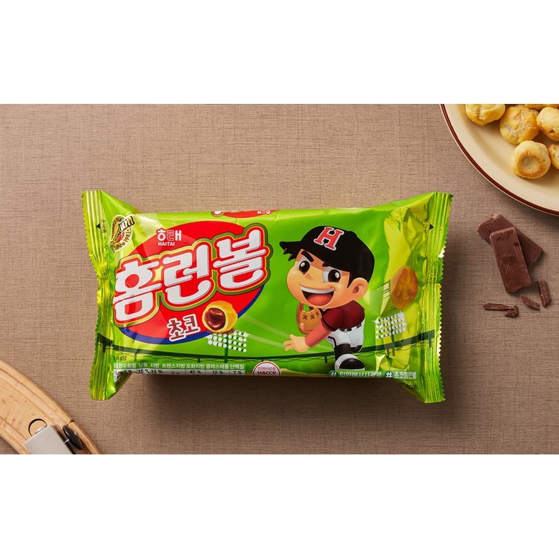 [HAITAI] SNACK BÓNG CHÀY VỊ CHOCO 46G- [해태] 홈런볼 초코 46G