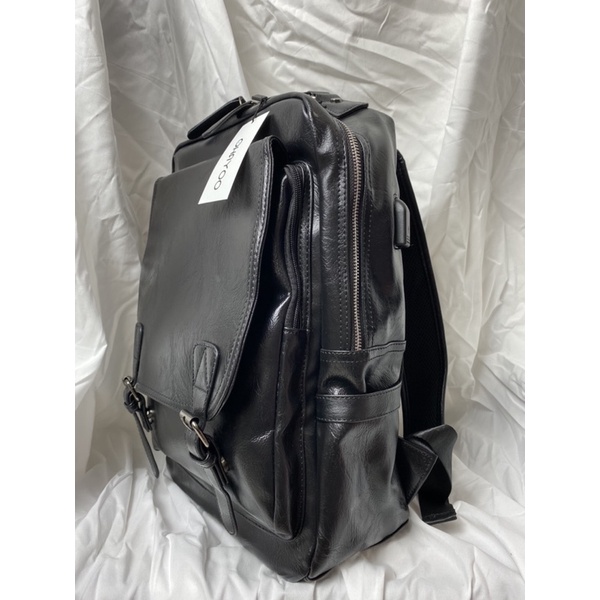 Balo da nam nữ chất liệu da PU cao cấp Hàn Quốc chống nước laptop 15,6 inch |𝑶𝒉𝒂𝒚𝒐𝒐- 𝑩𝒂𝒍𝒐 𝒅𝒂 𝑯𝒂̀ 𝑵𝒐̣̂𝒊