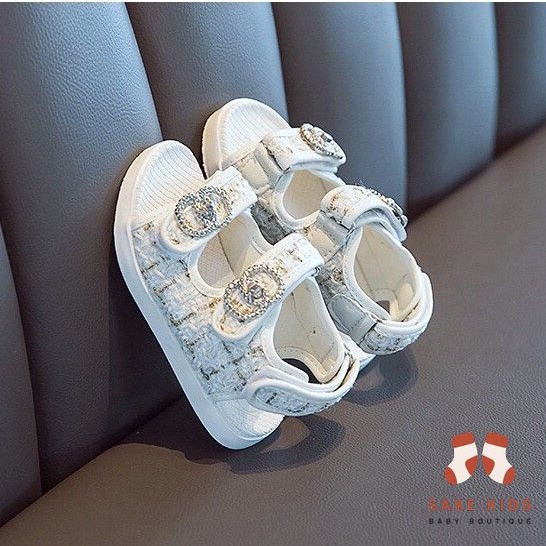 Dép quai hậu cho bé - Sandal quai dán tiện lợi chất dạ tex cực sang đế chống trơn trượt tốt mẫu mới nhất M2006