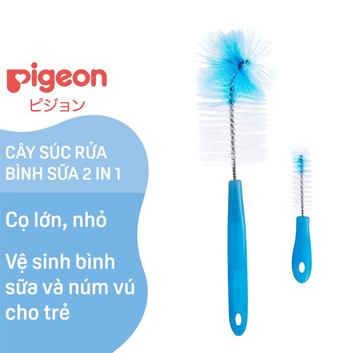 Cây Súc Rửa Bình Sữa Và Núm Vú Pigeon 2 Trong 1