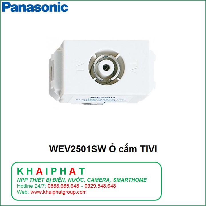 Ổ CẮM ĂN TEN TIVI TV WEV2501SW WIDE PANASONIC CHÍNH HÃNG GIÁ RẺ - KHẢI PHÁT ELECTRIC