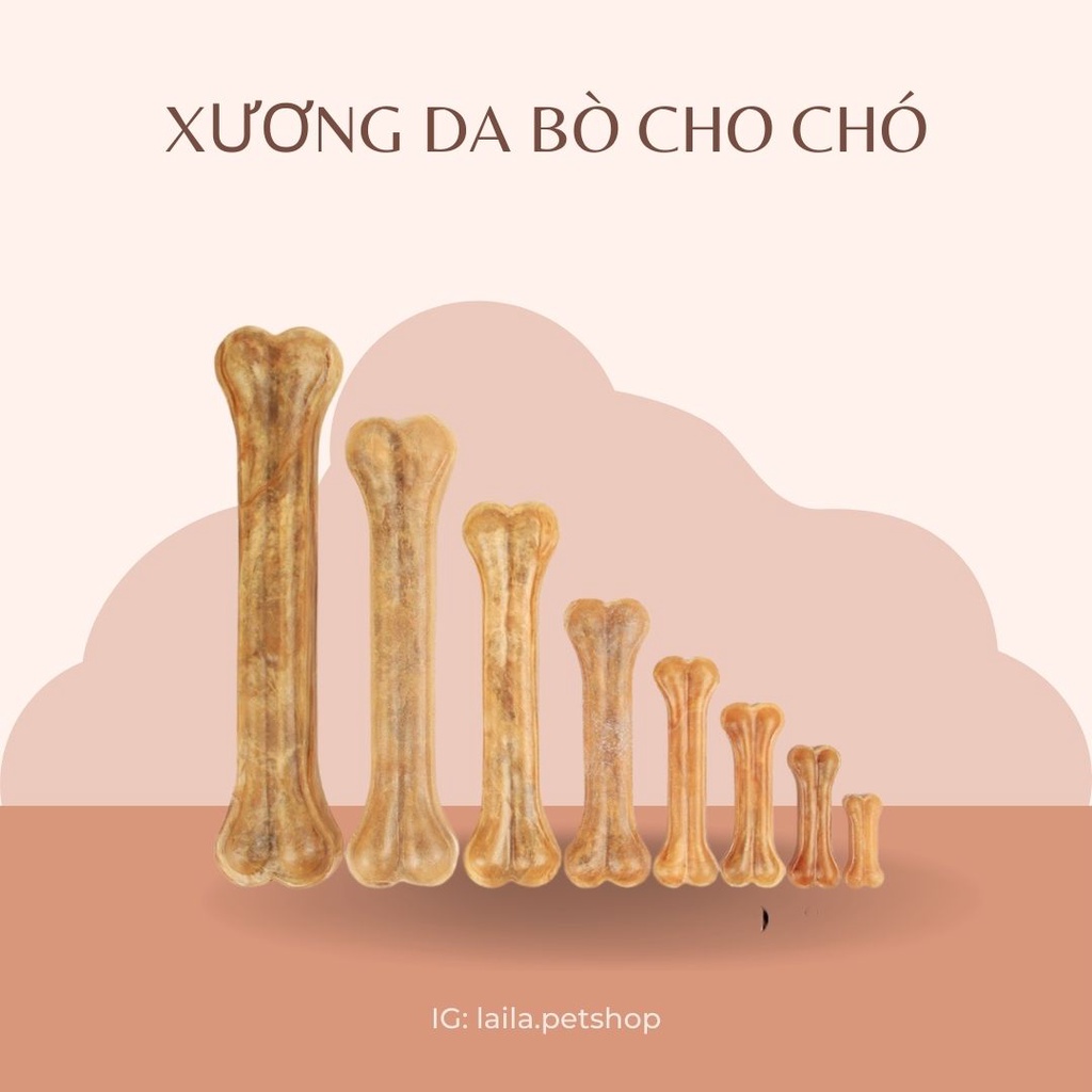 Xương gặm da bò cho chó