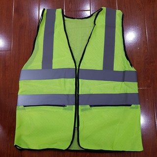 ÁO PHẢN QUANG 3M MÀU XANH CHUỐI có túi
