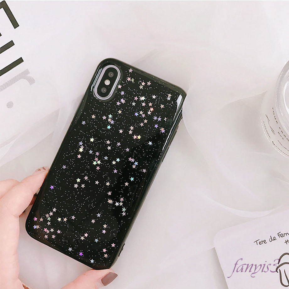 ốp điện thoại Trong Suốt Họa Tiết Ngôi Sao Lấp Lánh Cho Iphone Se 2020 11 Pro Max X Xr Xs Max 8 7 6 6s Plus | BigBuy360 - bigbuy360.vn