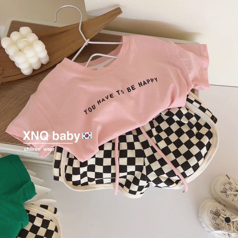 Set Đồ Mùa Hè 2 Món Bằng Cotton Phong Cách Hàn Quốc Mới Cho Bé Gái