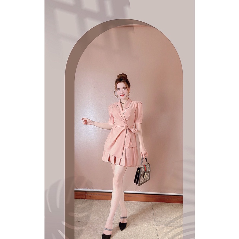 sét áo vét chân xếp ly thời trang | BigBuy360 - bigbuy360.vn