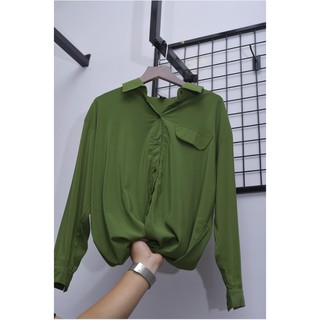 Áo sơ mi nữ form rộng - A326
