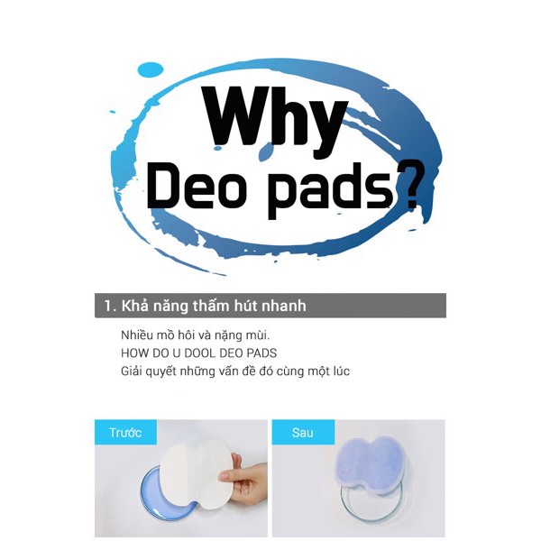 [SALE RẺ VÔ ĐỊCH] Miếng dán thấm hút vùng nách How Do U Dool Deo Pads (1 hộp -14 miếng) - The Beauty Guide | BigBuy360 - bigbuy360.vn