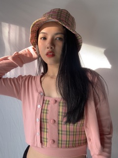 Combo 2 áo Candy Plaid (caro hồng) by Natthy Style