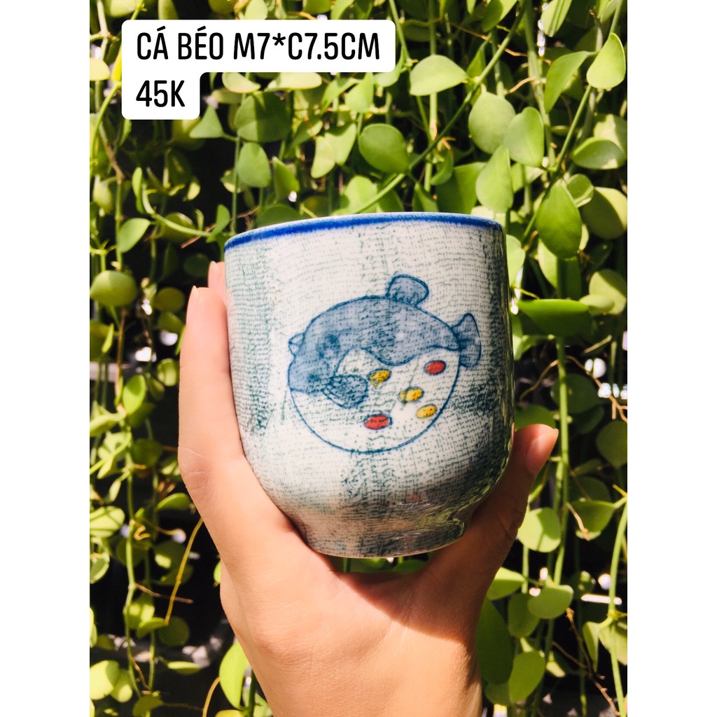 GỐM NHẬT - BỘ SƯU TẬP LY KHÔNG QUAI XINH XẮN