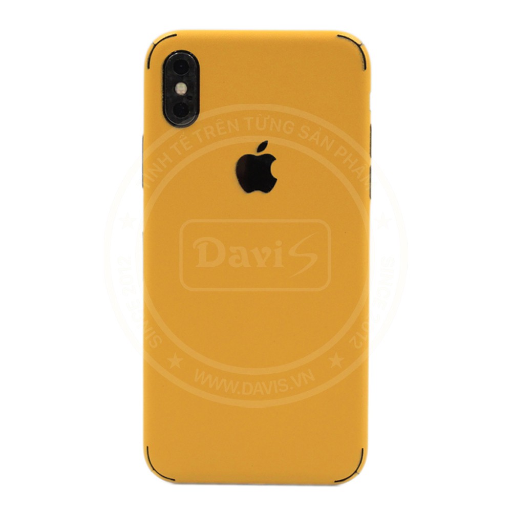 Miếng dán da full viền cho Iphone X- XS - XS max (Thương Hiệu Davis)