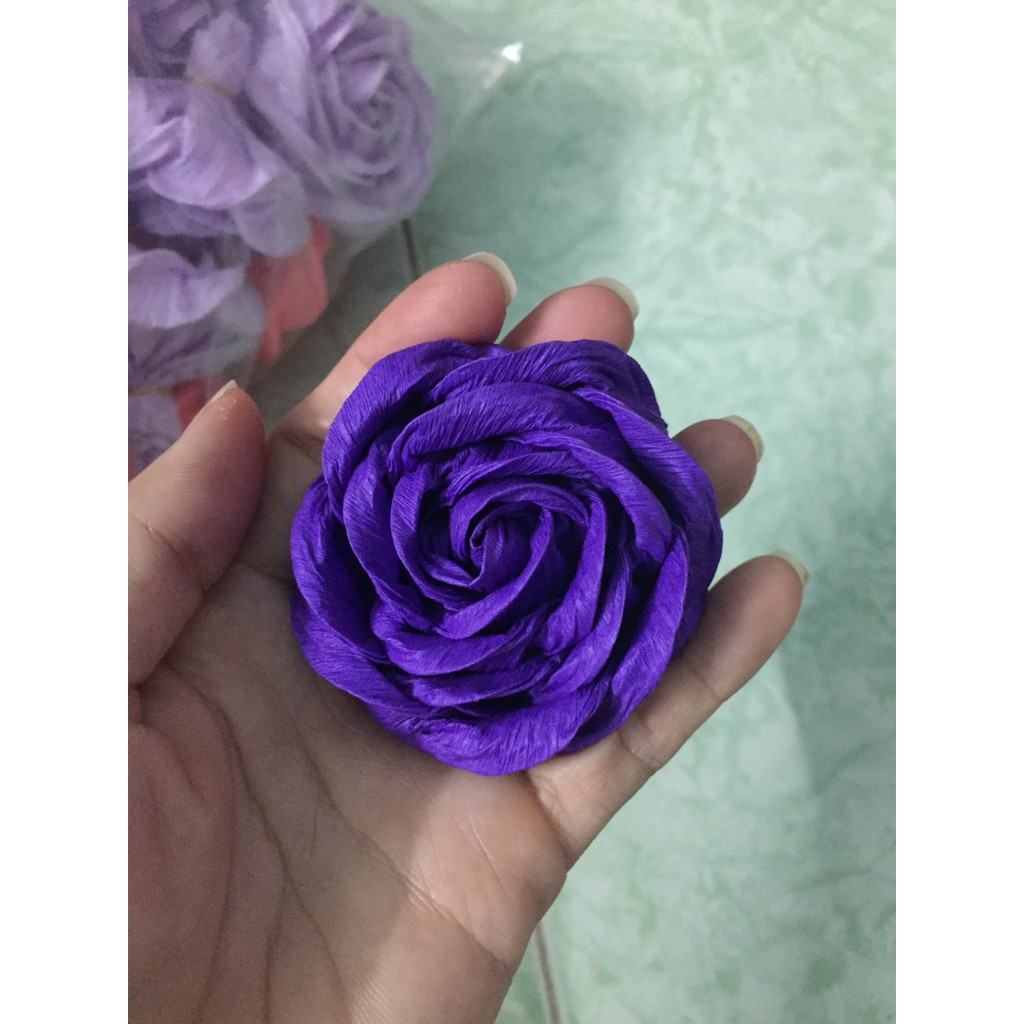 Đầu Hoa Hồng Giấy Nhún Ý Cao Cấp 5cm | Ms.Rosa