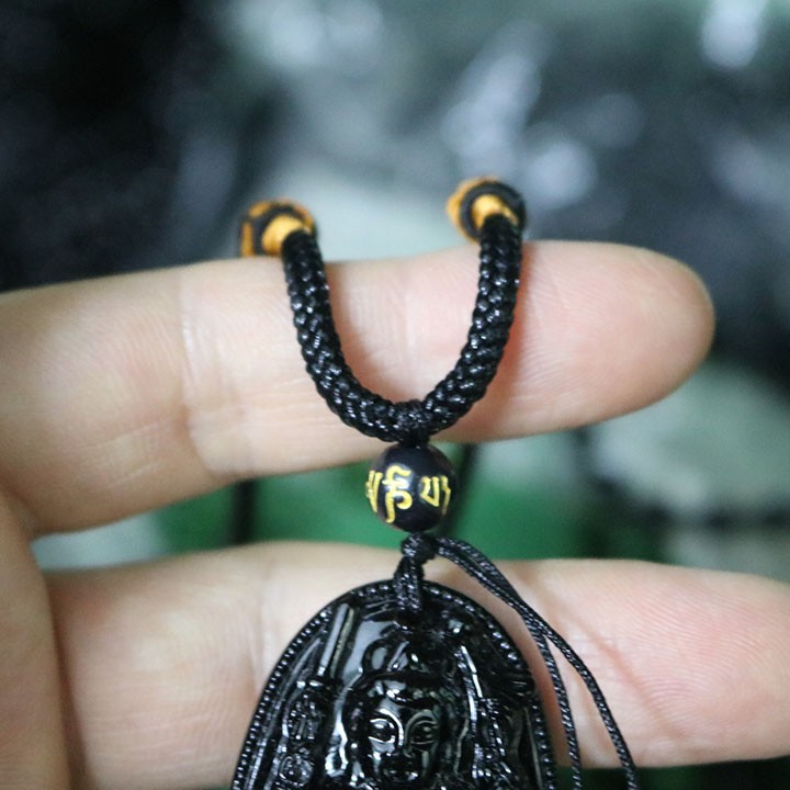 ⚡12 TUỔI BẢN MỆNH ⚡KÈM móc khuyên / Dây dù - Dây chuyền mặt phật bản mệnh - Phật Bất Động Minh Vương