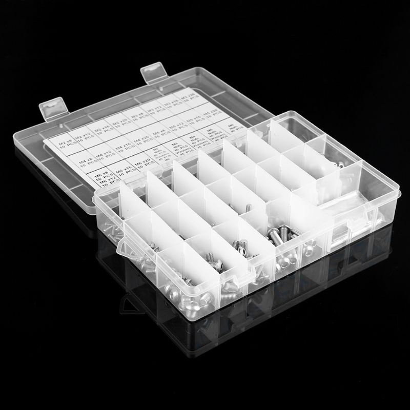 Set 625 Con Vít Đầu Lục Giác Bằng Inox 304 M2 M3 M4 M5 M6 Chuyên Dụng