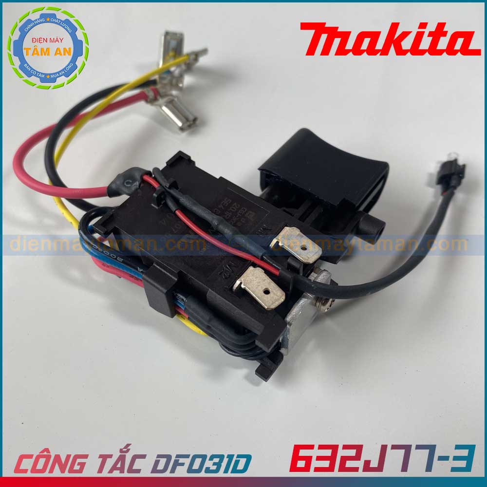 Công tắc máy khoan PIN Makita 632J77-3 DF031D/ DF033D, DF331D, DF333D, HP331D, HP333D, TD110D