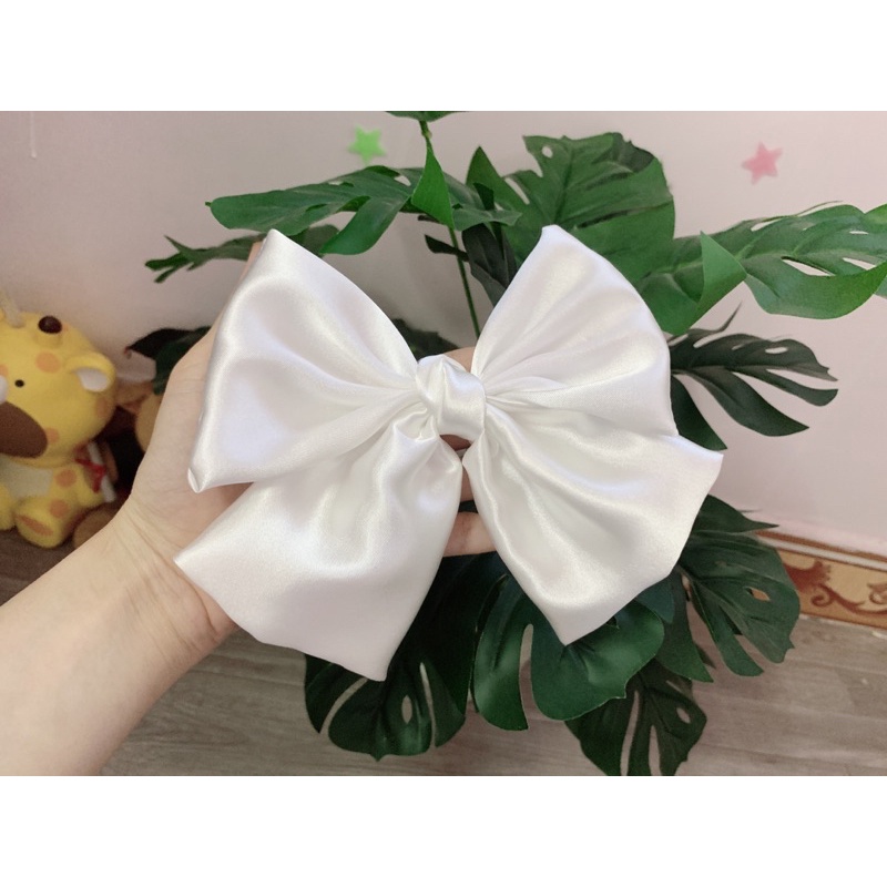 [ VẢI NAKI ] Kẹp nơ xinh xắn Hàn Quốc (bản to)