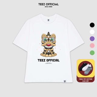[XẢ NGHỈ BÁN] Áo Thun Unisex Nam Nữ TEEZ - TZ1071 Form Rộng Tay Lỡ Freesize