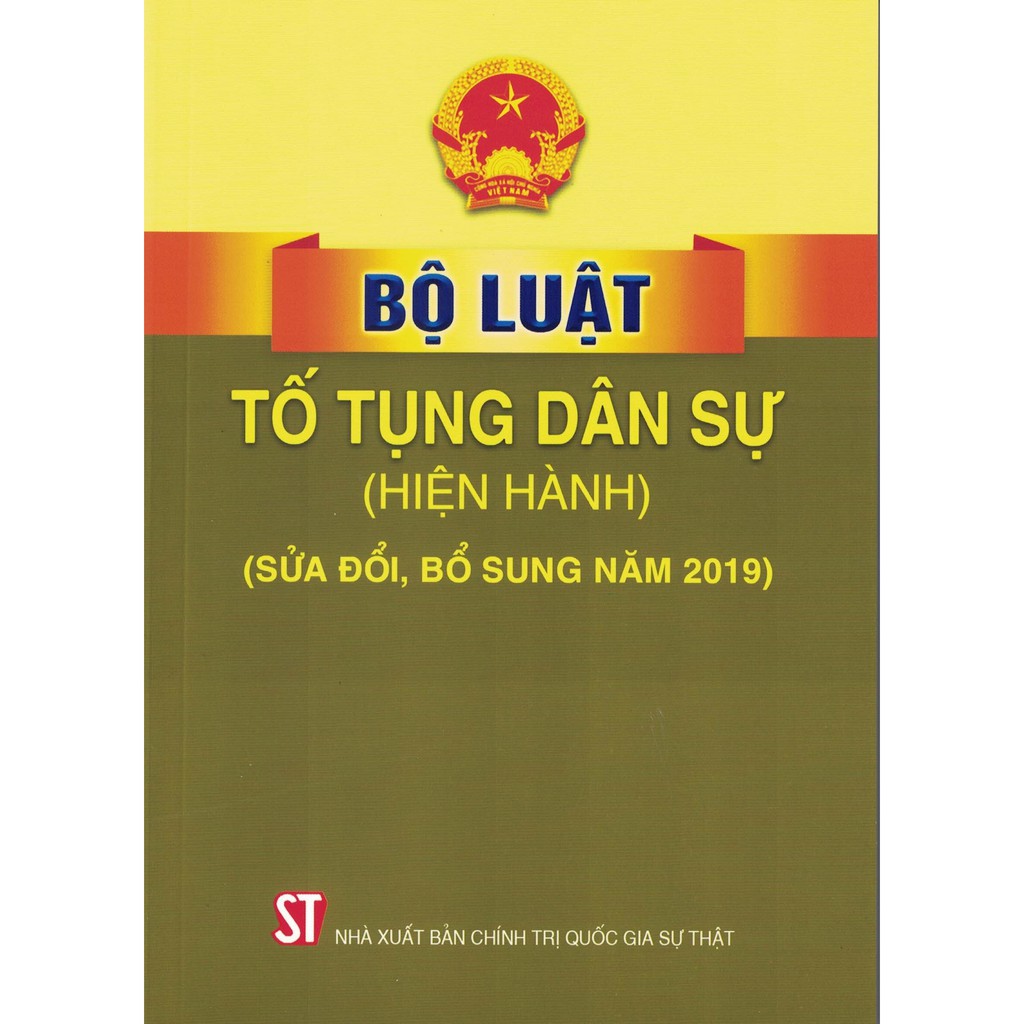 Sách Bộ Luật Tố Tụng Dân Sự (Hiện Hành) (Sửa đổi, bổ sung năm 2019) - Tái bản năm 2020 (NXB Chính Trị Quốc Gia Sự Thật)