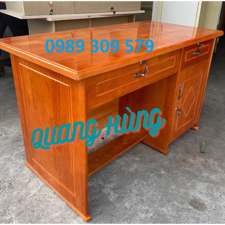 BÀN LÀM VIỆC GỖ THÔNG TỰ NHIÊN NGANG 1M2 CAO CẤP HCM