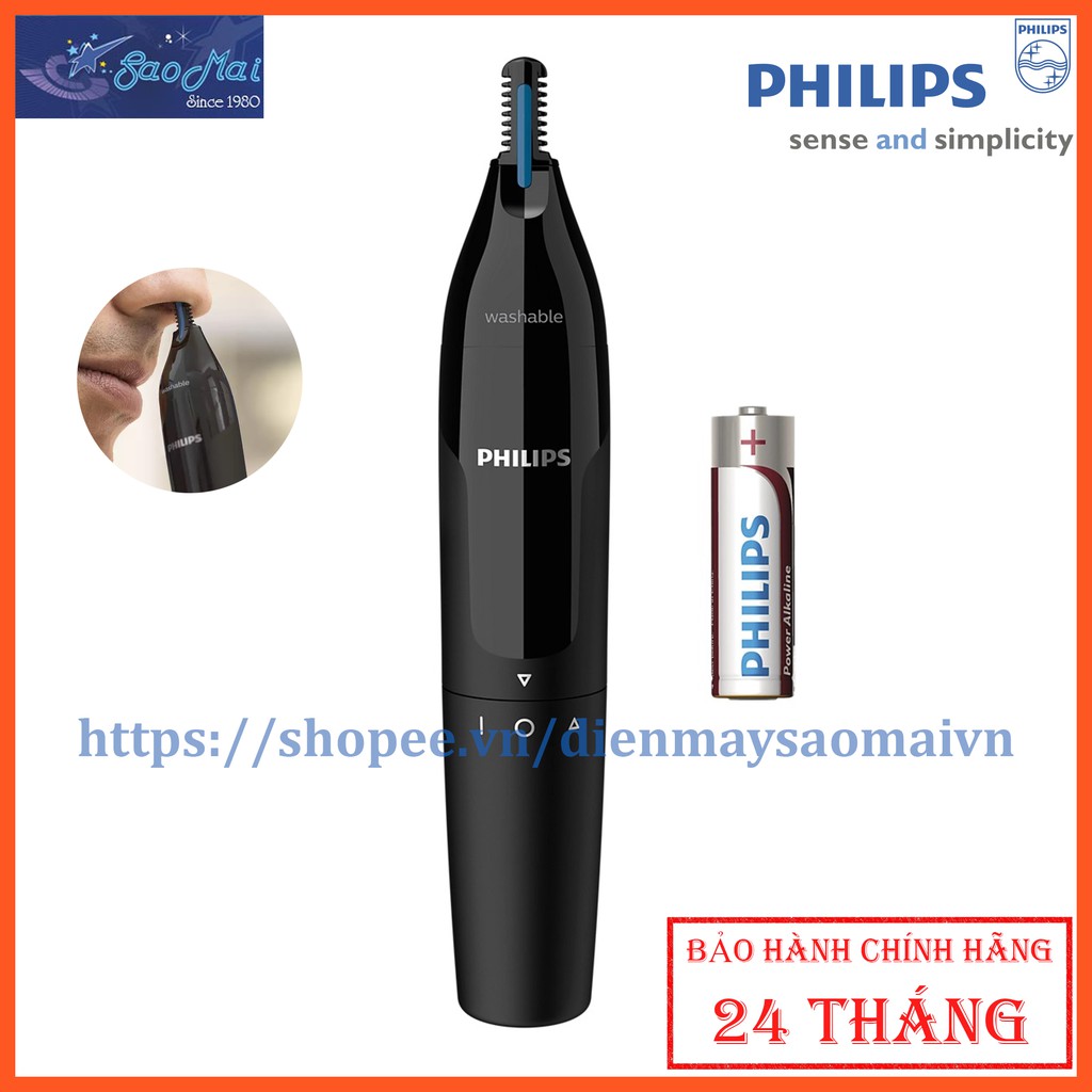 Máy tỉa lông mũi lông tai thế hệ mới Philips NT1650