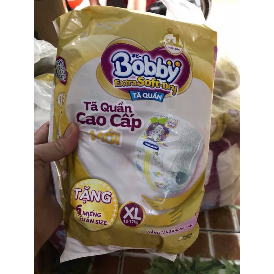 Tã dán cao cấp bobby extra soft dry L30 / XL27 / XXL24