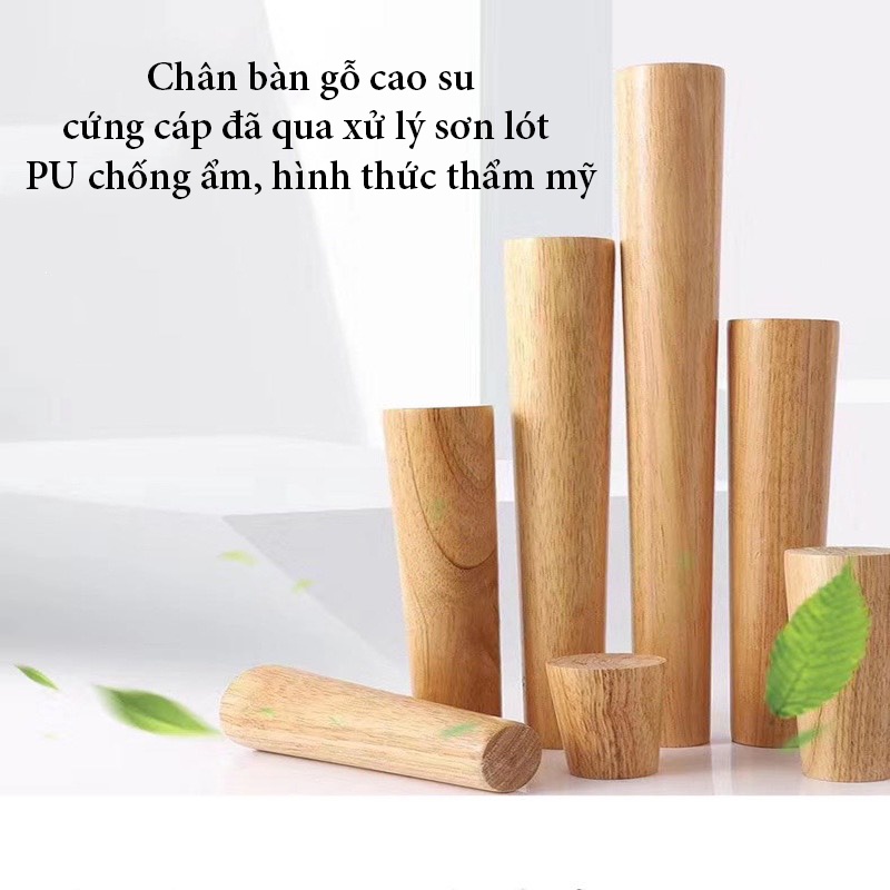 Bàn làm việc chân gỗ Bắc Âu màu đen mạnh mẽ - SunHome