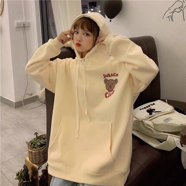 ÁO HOODIE NỮ IN GẤU DỄ THƯƠNG - SUBACO CLUB