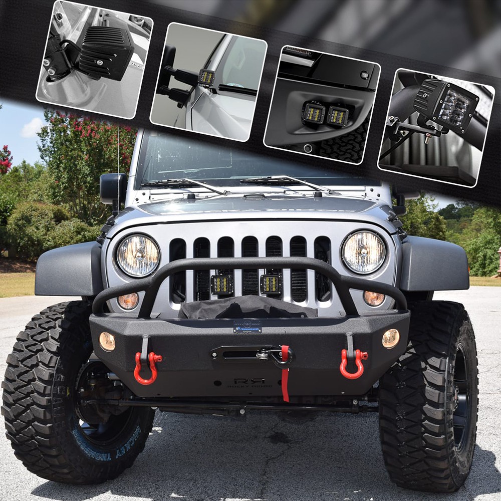 UNI-SHINE Đèn LED công suất 9D 3 inch 80W Đèn pha công suất cao Đèn pha DRL cho xe tải 4x4 ATV UTV Xe đầu kéo Xe máy 12V 24V