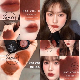 [Liên hệ trước khi đặt] Son KAT VON D Studded Kiss Creme Lipstick màu Russet