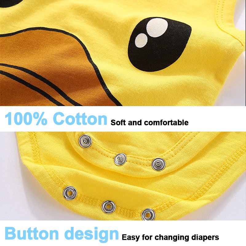 Bộ Áo Liền Quần Dễ Thương Cho Trẻ Sơ Sinh