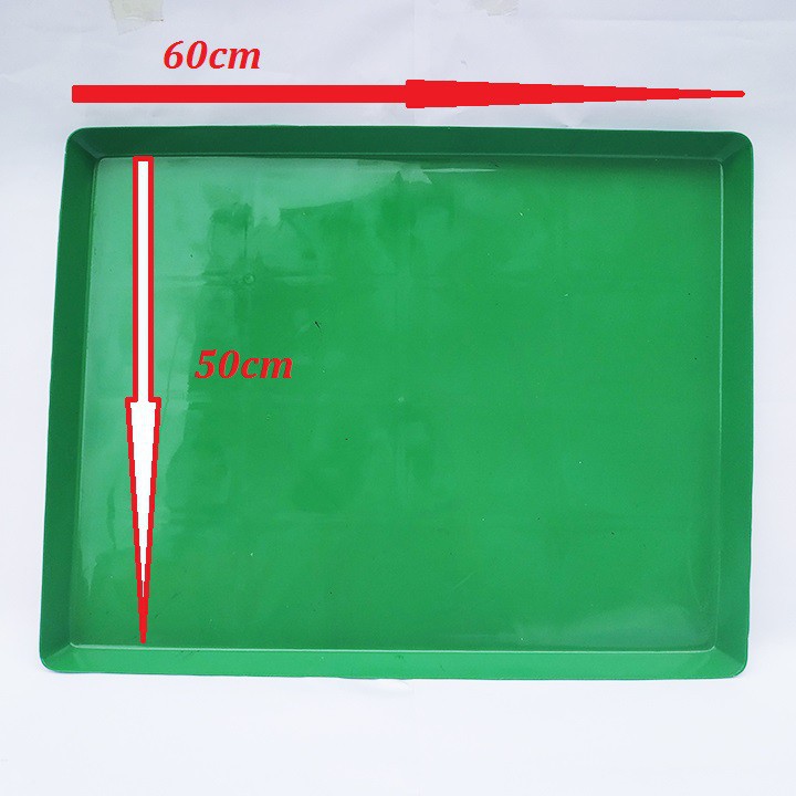 [Mã 1510FMCGSALE giảm 8% đơn 500K] Khay hứng phân bằng nhựa kích thước 60 cm x 50cm- Khay Hứng Phân Chim
