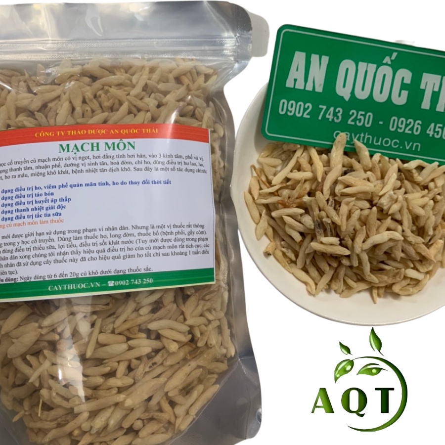 Củ Mạch Môn 1KG (Mạch Môn Đông) Trừ Ho, Bổ Phế, Tốt Cho Người Viêm Phế Quản