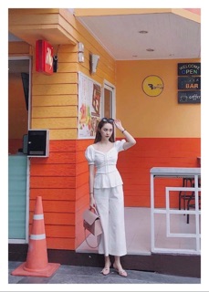 Set áo dây rút + quần suông