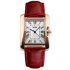 Đồng hồ Nữ Skmei dây da 056 - Đỏ