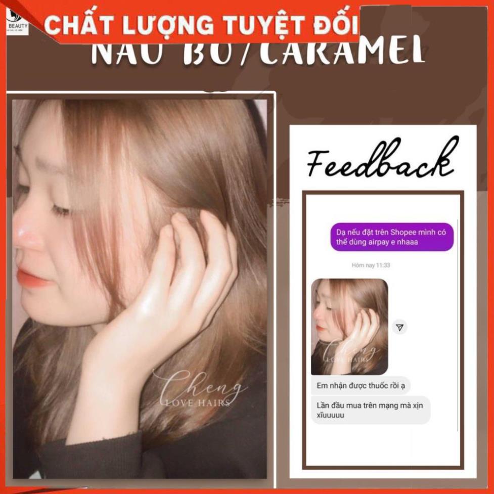 Thuốc nhuộm tóc Nâu CARAMEL kèm bộ dụng cụ nhuộm tóc