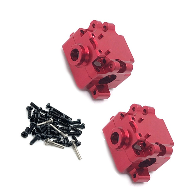 Bộ 2 Hộp Số Trước Và Sau Bằng Kim Loại Cho Wltoys 284131 Phụ Kiện Cho Xe Hơi Điều Khiển Từ Xa K969 K989 P929 1 / 28