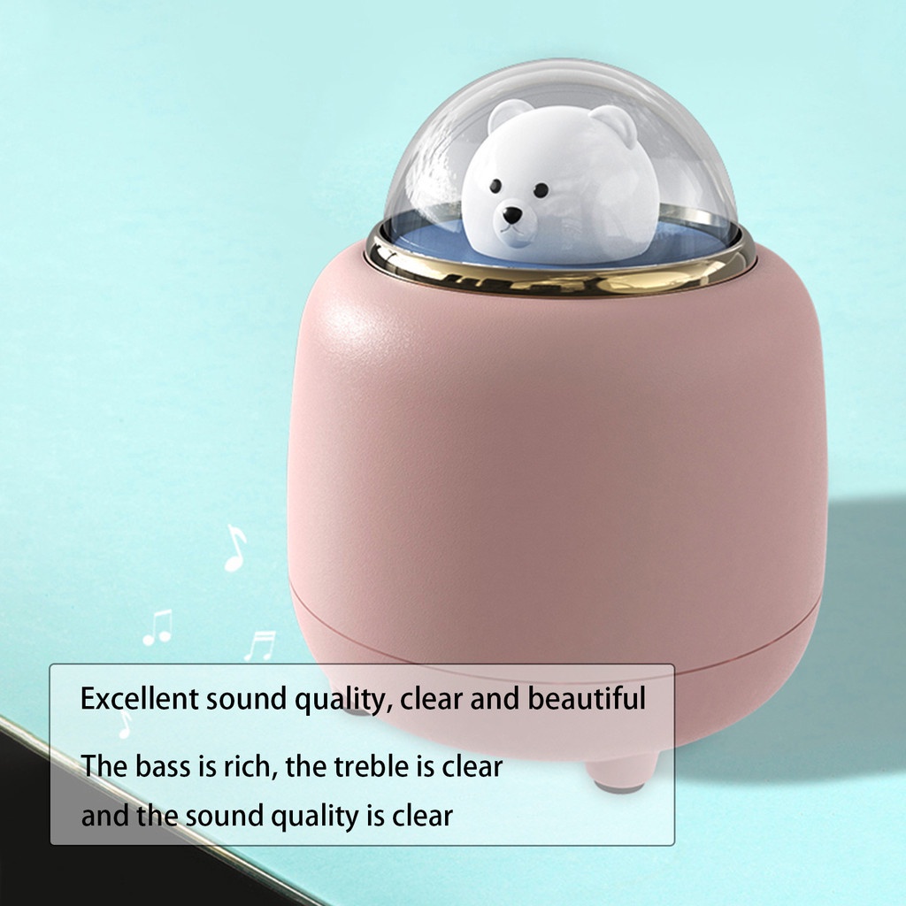 Loa Bluetooth Không Dây Mini Hình Viên Con Nhộng Dễ Thương Có Thể Sạc Lại