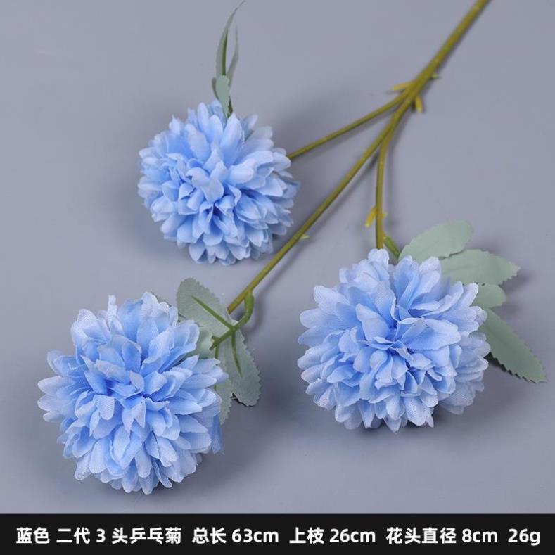 Hoa bồ công anh giả bằng lụa loại có 3 bông, lớn 7cm dài 69cm dùng để bó hoa cực đẹp