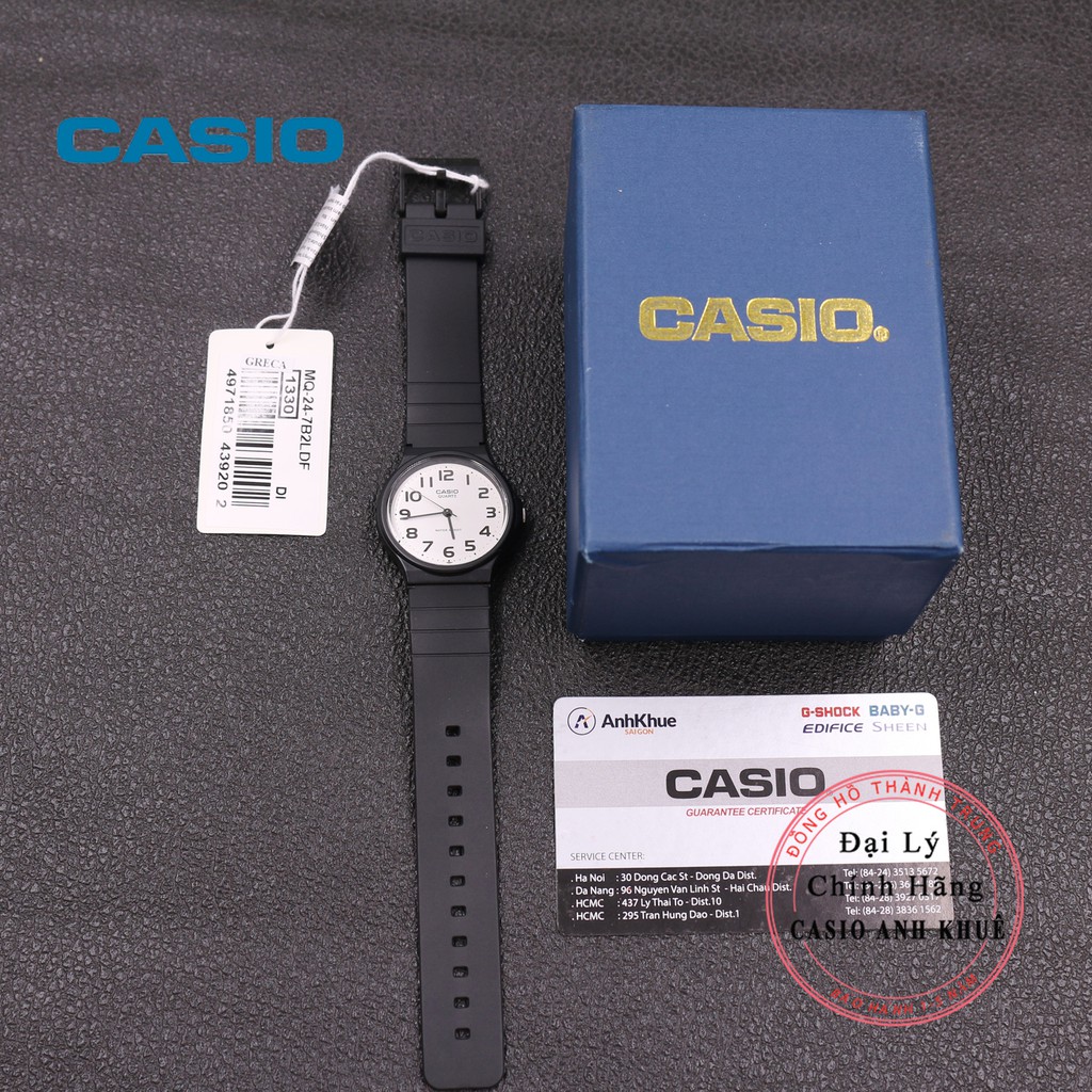 Đồng hồ Unisex Casio MQ-24-7B2LDF dây nhựa