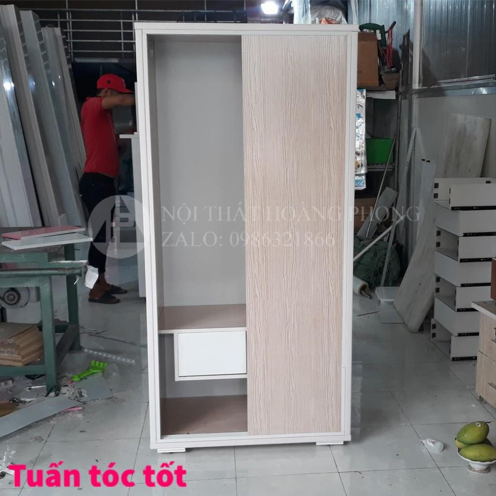 Tủ nhựa đài loan 2 cánh lùa đẹp TPHCM ( 83cm X 1M80 ) #100% Miễn phí vận chuyển Bảo hành 2 năm tận nơi