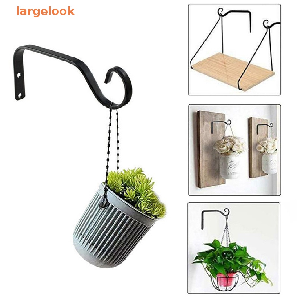 Bộ Chậu Hoa + Giá Đỡ Treo Tường Trang Trí Ban Công Phong Cách Châu Âu