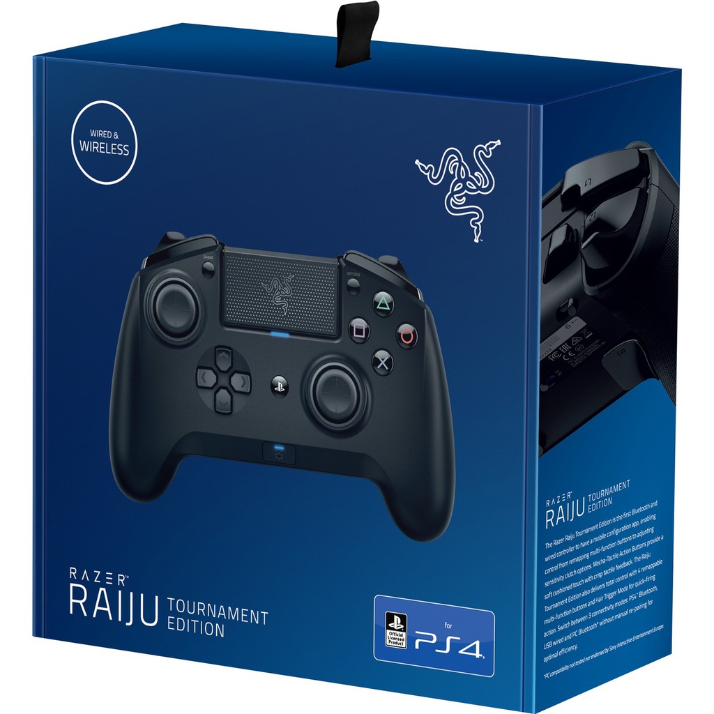 TAY CẦM CHƠI GAME Razer Raiju PS4 Tournament Edition