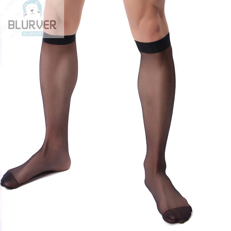 Tất lưới mỏng trong suốt cổ cao thoáng khí ôm sát chống trượt cho nam