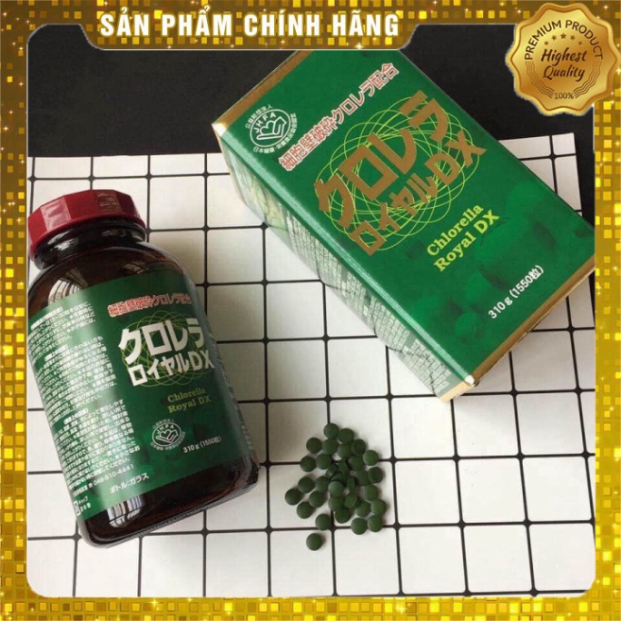 Tảo lục hoàng gia Chlorella Royal DX Nhật Bản 1550 viên