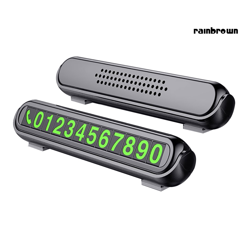Bảng số điện thoại đỗ xe tạm thời dạ quang