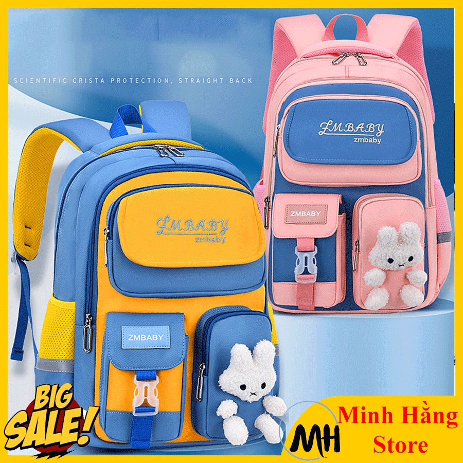 [LOẠI 1] Balo nữ học sinh sinh viên ZMBABY Thời trang nam nữ cute balo đi học, đi chơi cấp 1 2 3