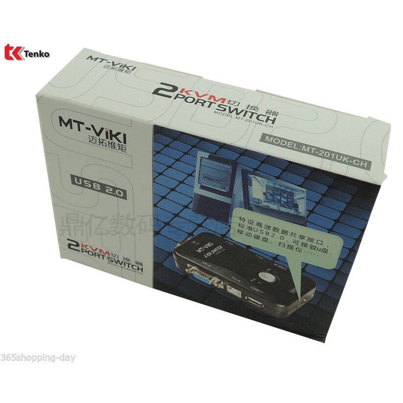 Bộ Switch KVM VGA 2 Cổng USB MT-ViKI MT-201UK