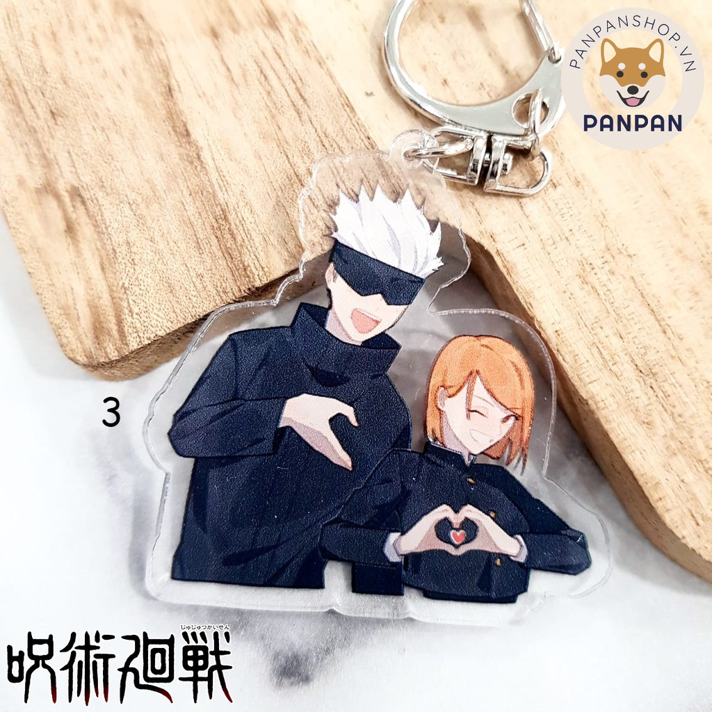 Móc Khoá Anime Mica Acrylic Jujutsu Kaisen Thả Tim (5m)