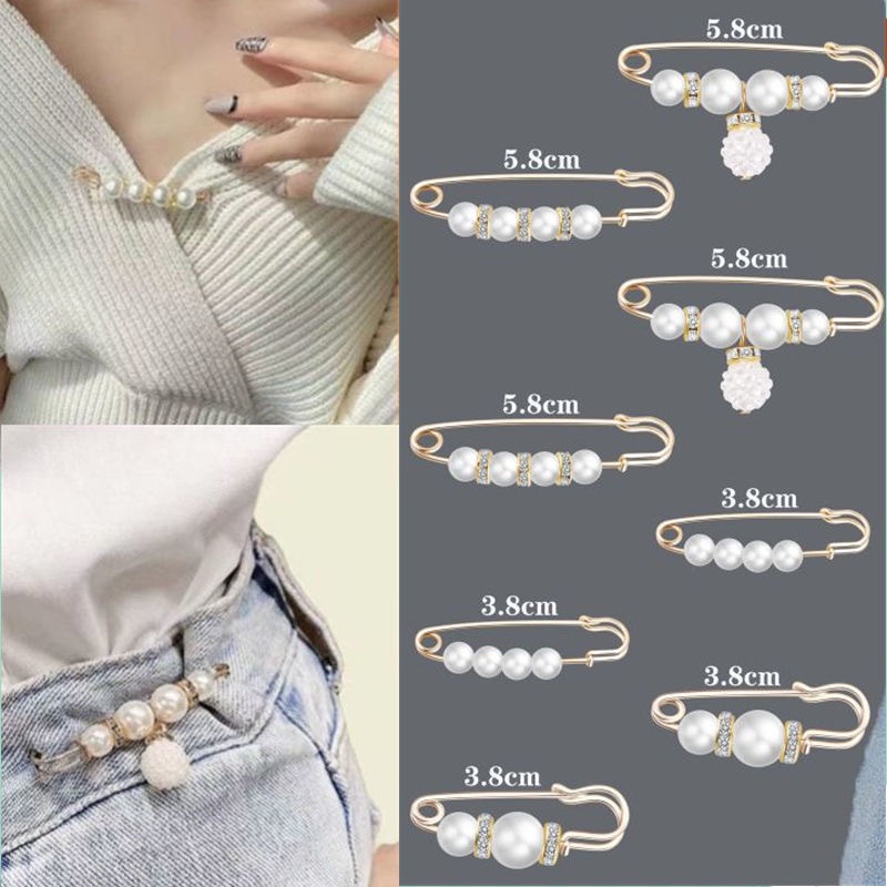 Ghim cài đính hạt thu gọn thắt lưng quần jean Rosa Accessories ghim cài áo