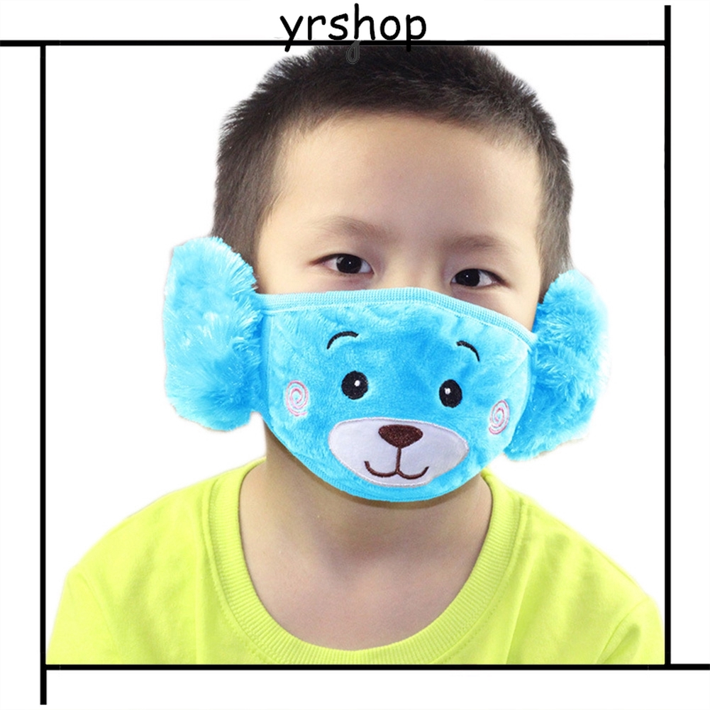 Khẩu trang lót lông bọc tai hai trong một tiện dụng cho trẻ em | BigBuy360 - bigbuy360.vn